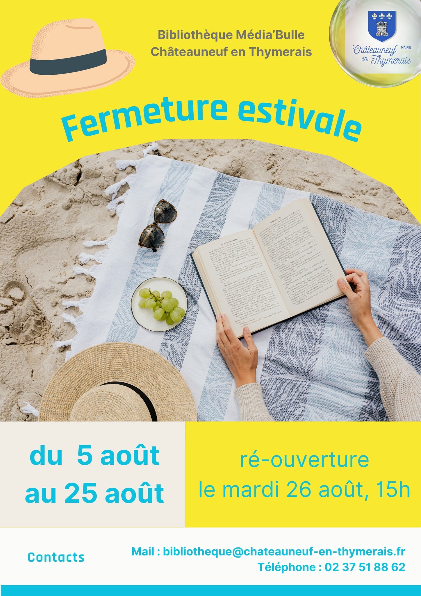 fermeture bibliotheque 2025