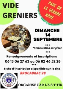 Vide-greniers AST TIR Dimanche 14 septembre